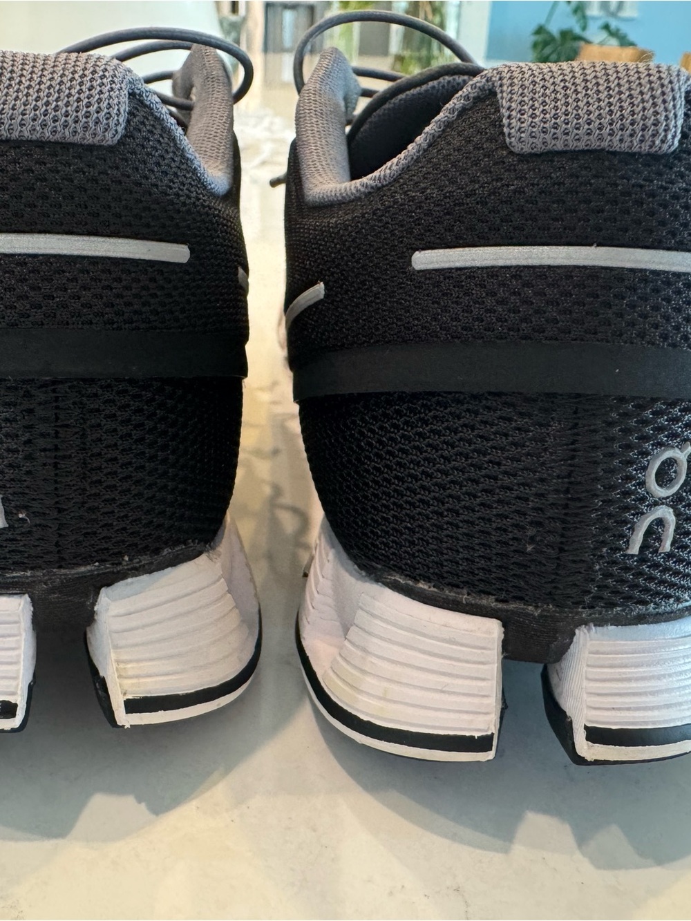 On Running Black and Gray Women's Athletic Running Shoes - Picture 4 of 5